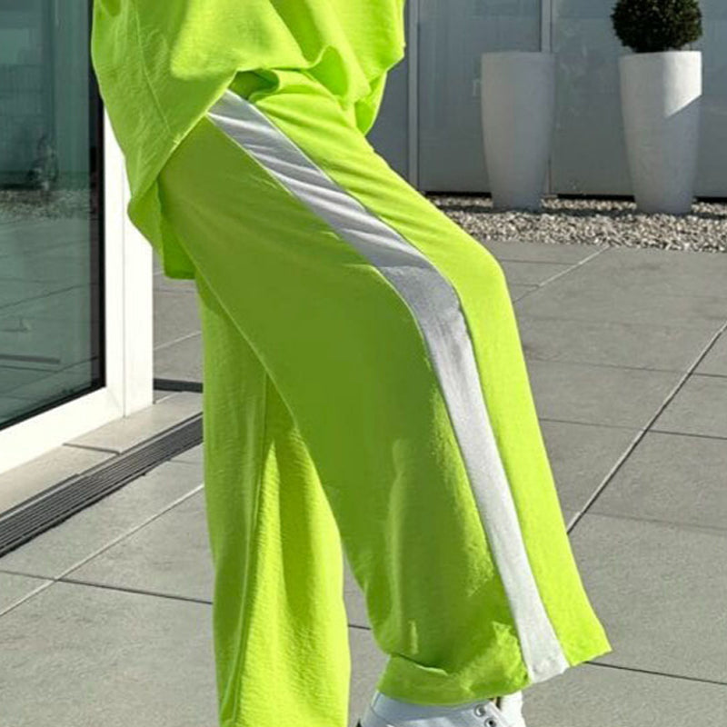 🌸New Arrival 50%OFF💖 Color-Blocking Casual Top & Pants Set