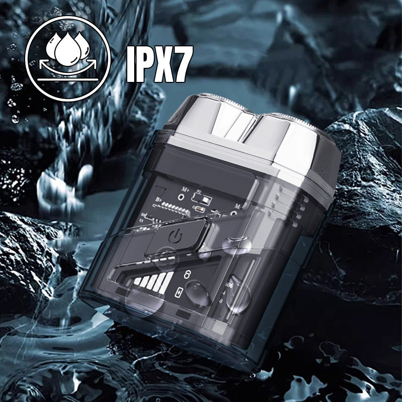 Transparent Mini Electric Shaver - IPX7 Waterproof
