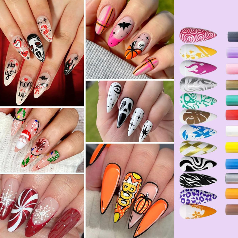 💥 BUY 2 GET 1 FREE! 🎁 50% OFF ⏳ 12 Colors Nail Art Pens Set – Create Beautiful & Precise Designs ✨