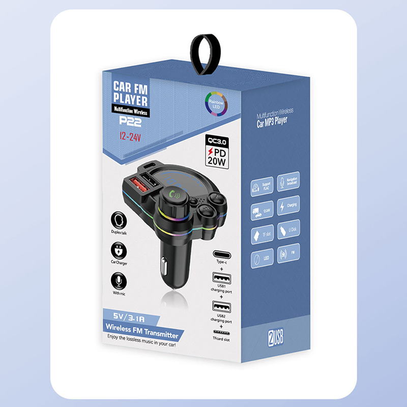 Universal Dual-Port Car FM Bluetooth Transmitter