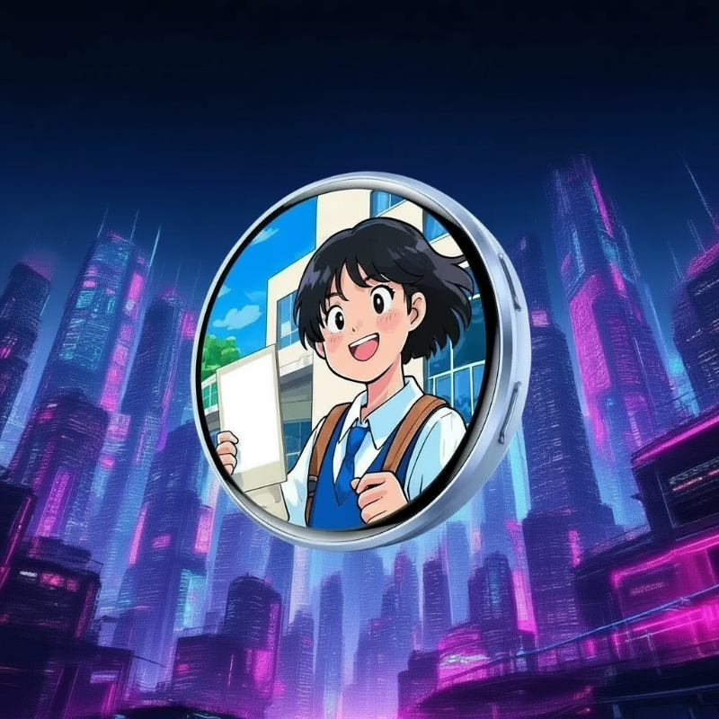 Smart Digital Display Badge with Touchscreen