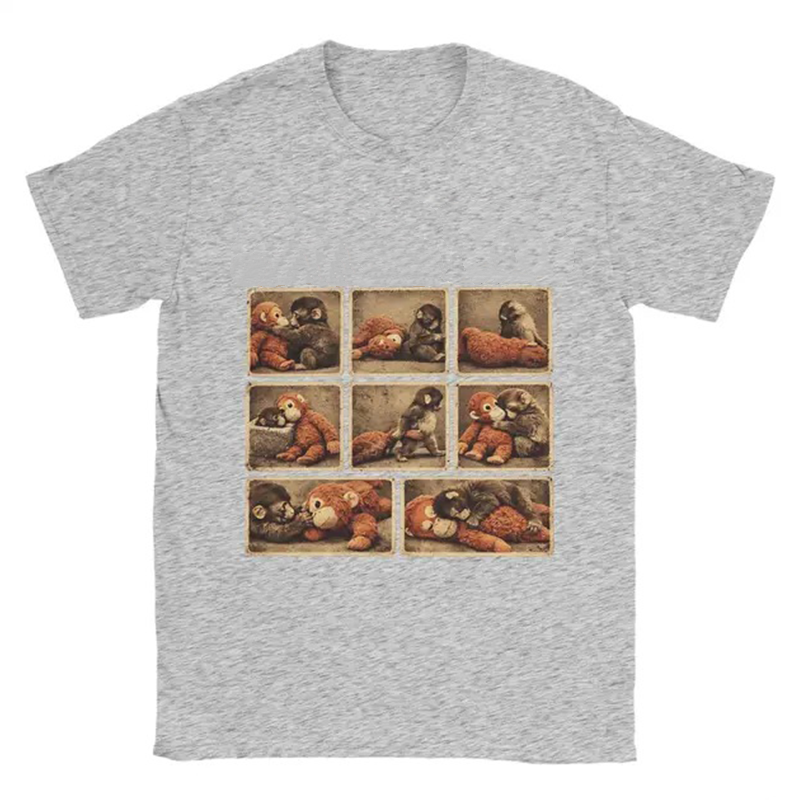 "Punch" Monkey Graphic Oversized T-Shirt