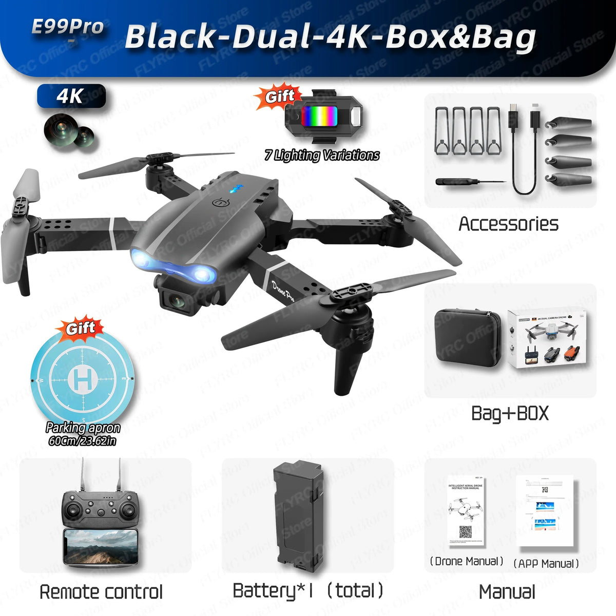 Air Pro Drone – 4K Dual Camera