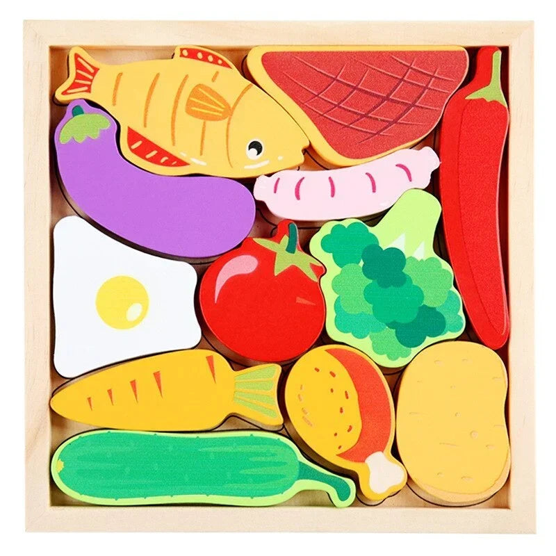 WoodlandPuzzle - How Do the Shapes Fit Into the Frame? - Shape Puzzle