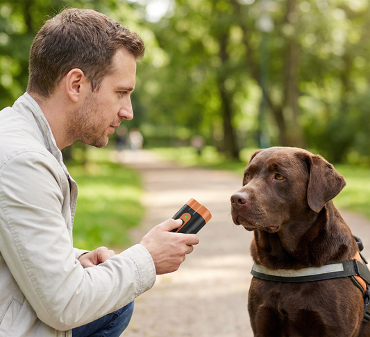 Ultrasonic Dog Bark Control Device – Portable & Rechargeable